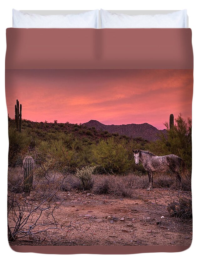 Wild Duvet Cover featuring the photograph A Tranquil Moment by Sue Cullumber