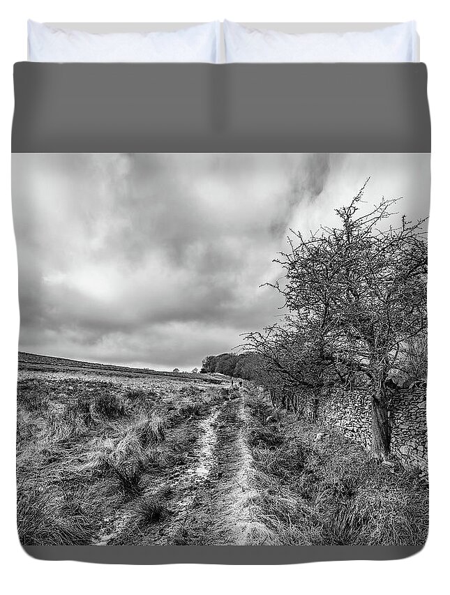 Winter Duvet Cover featuring the photograph A Winter Track by Nick Bywater