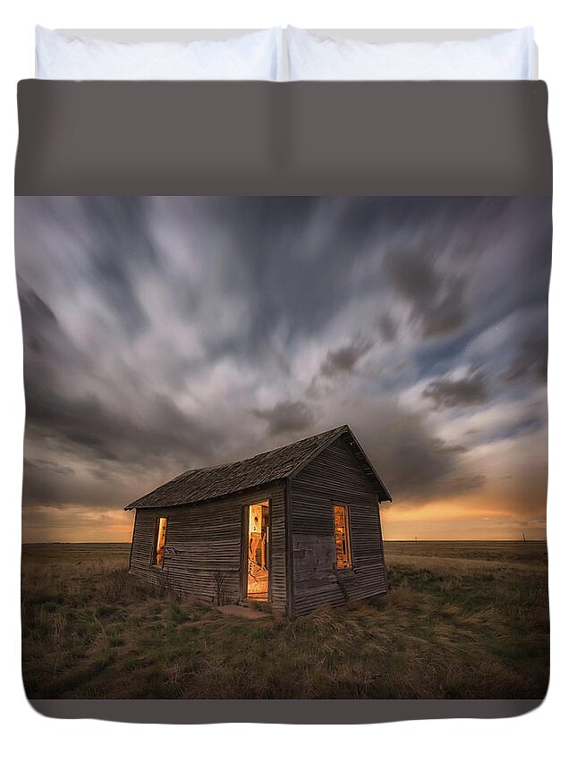 Abandoned Duvet Cover featuring the photograph Abandoned Winds by Darren White