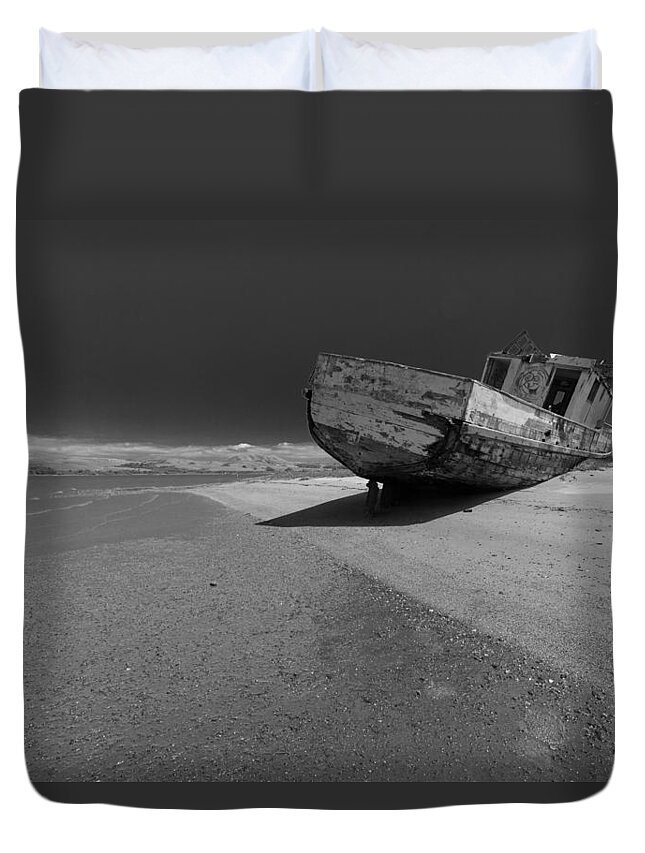 California Duvet Cover featuring the photograph Abandonment by Alexander Fedin