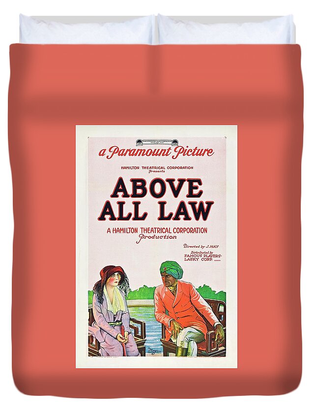 Above All Law Duvet Cover featuring the painting Above All Law by Vincent Monozlay