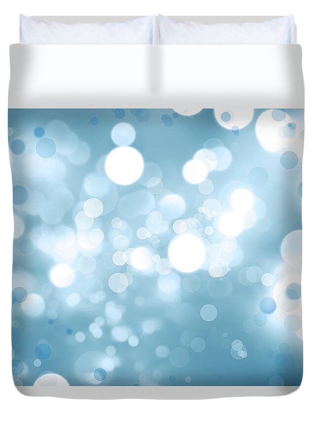 Backgrounds Duvet Cover featuring the digital art Abstract circles 9 by Les Cunliffe