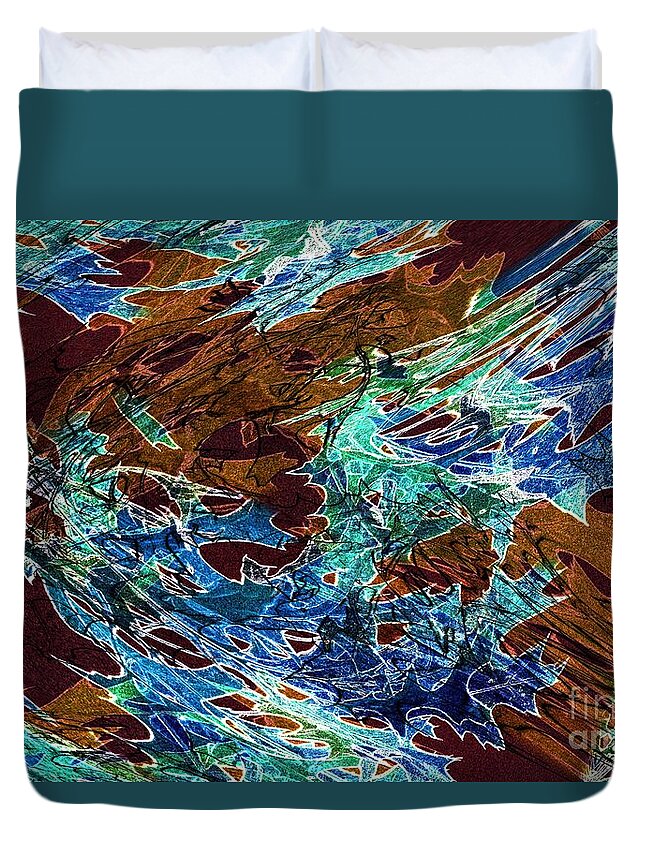 Abstract Duvet Cover featuring the photograph Abstract Pattern 6 by Jean Bernard Roussilhe