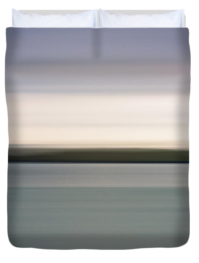 Background Duvet Cover featuring the photograph Abstract Seascape by Matt Malloy