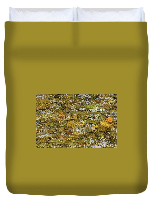 Abstract Duvet Cover featuring the photograph Abstract water by Tim Dussault
