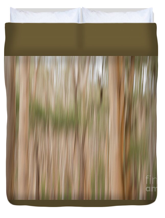 Australia Photography Duvet Cover featuring the photograph Abstract Woods photograph by Ivy Ho