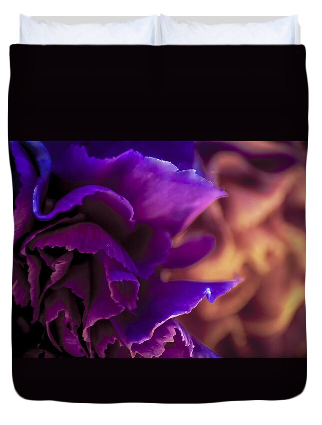 Photography Duvet Cover featuring the photograph Abstracting the Flowers by Karen Musick