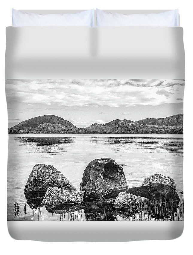Eagle Lake Duvet Cover featuring the photograph Acadia by Holly Ross
