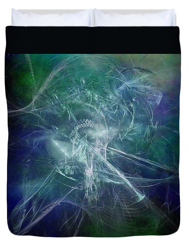 Art Duvet Cover featuring the digital art Aeon of the Celestials by Jeff Iverson