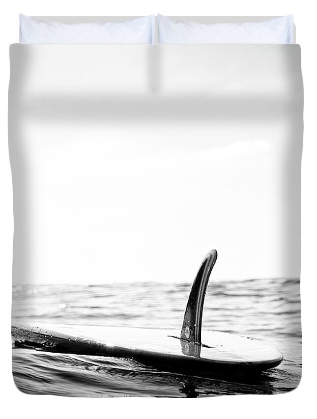 Surfing Duvet Cover featuring the photograph Afloat by Nik West