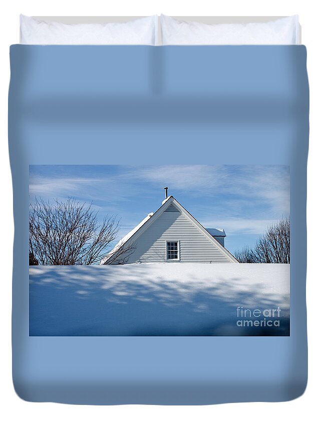 Snow Duvet Cover featuring the photograph After the Snowfall by Thomas Marchessault