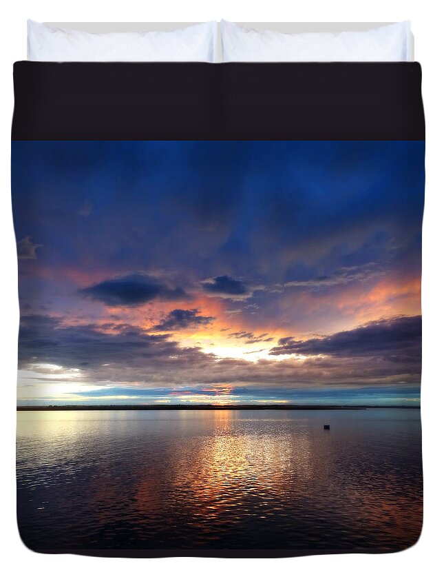 Afterglow Duvet Cover featuring the photograph Afterglow by Dark Whimsy