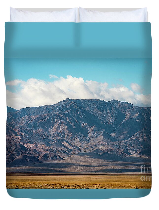 Death Valley Duvet Cover featuring the photograph Afternoon on the Amargosas by Jeff Hubbard