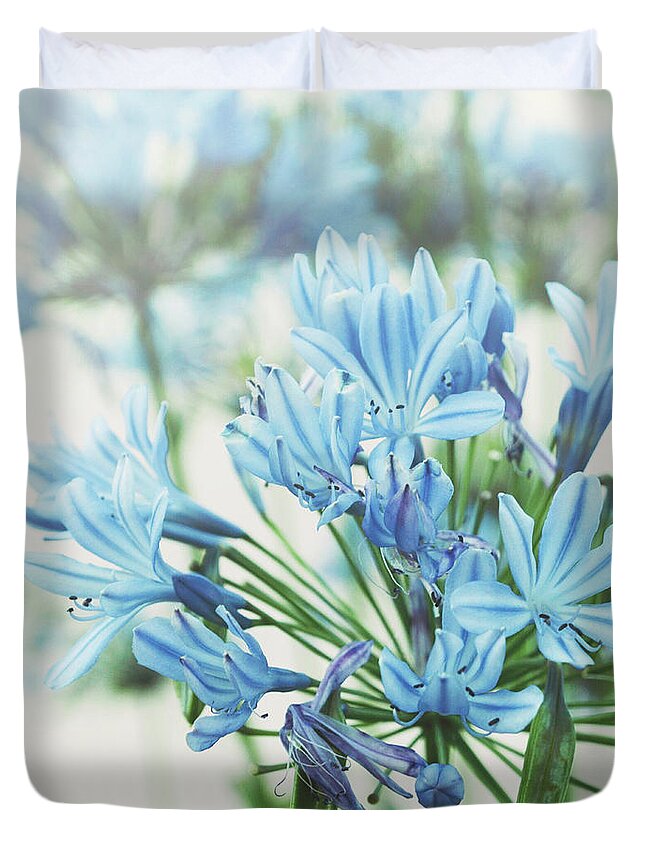 Blue Duvet Cover featuring the photograph Agapanthus 2 by Cindy Garber Iverson