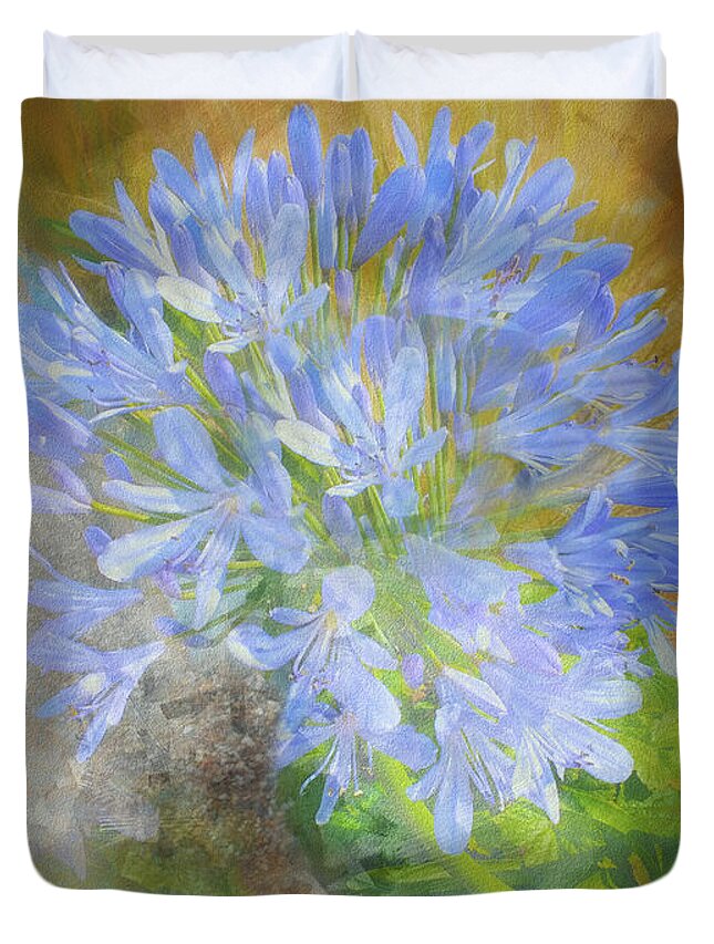Floral Duvet Cover featuring the photograph Agapanthus I by Jack Torcello