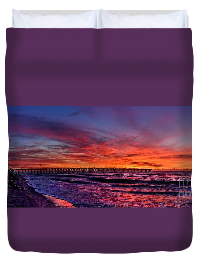 Topsail Island Duvet Cover featuring the photograph Ahhhhhhh by DJA Images