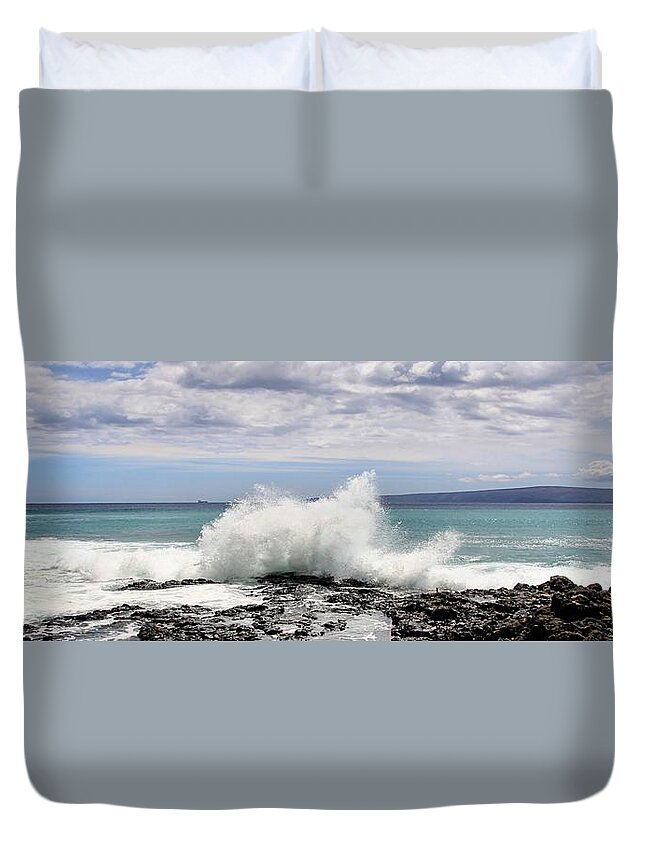 Djphoto Duvet Cover featuring the photograph Ahihi Cove by DJ Florek