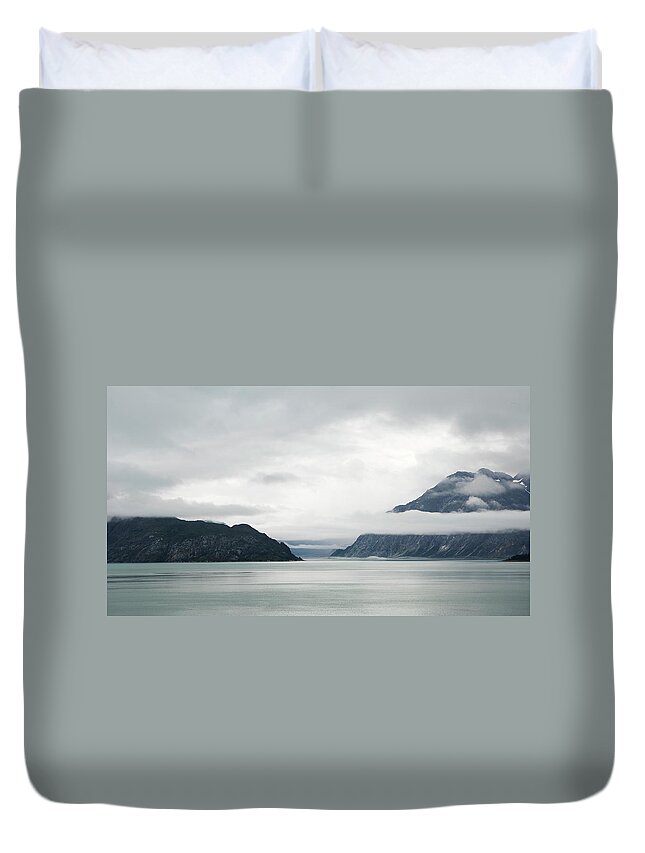Landscape Duvet Cover featuring the photograph Alaska Waters by Paul Ross