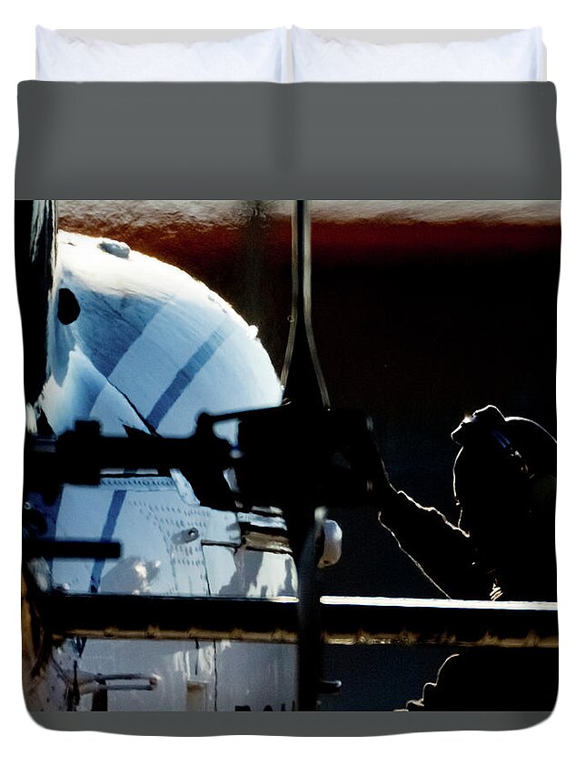 Airbus Duvet Cover featuring the photograph All Ready by Paul Job