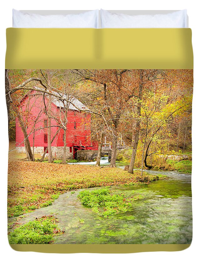 Eminence Duvet Cover featuring the photograph Alley Spring by Marla Craven