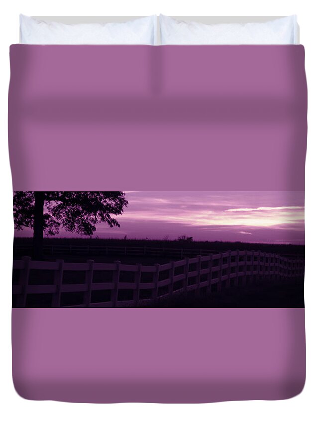 Alone Duvet Cover featuring the photograph Alone by Edward Smith