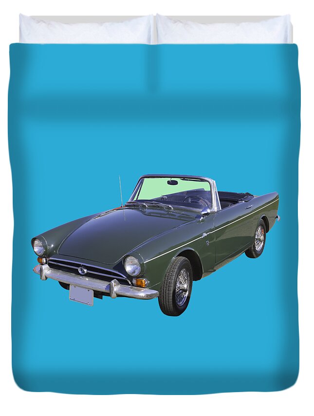 Automobile Duvet Cover featuring the photograph Alpine 5 Sports Car by Keith Webber Jr