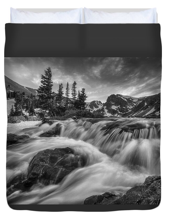 Mountains Duvet Cover featuring the photograph Alpine Flow by Darren White