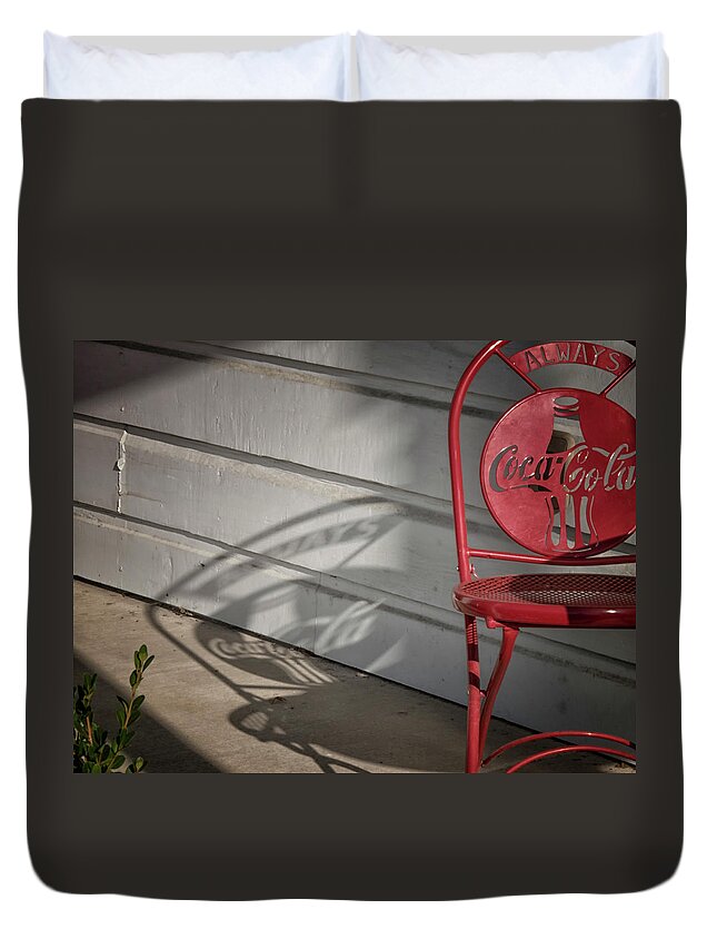 Coca Cola Duvet Cover featuring the photograph Always Coke by Jessica Levant