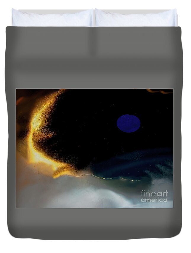 Abstract Duvet Cover featuring the photograph Amassed at the Border by James Aiken