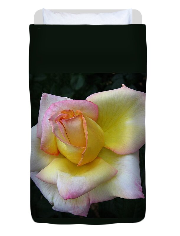 Rose Duvet Cover featuring the photograph Amazing by Carol Sweetwood