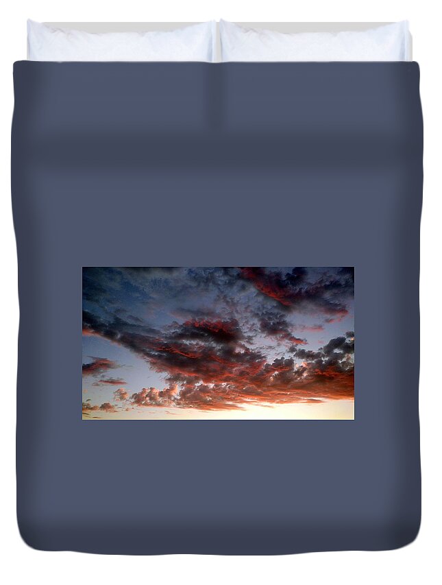 Sky Duvet Cover featuring the photograph Spectacular Clouds by J R Yates