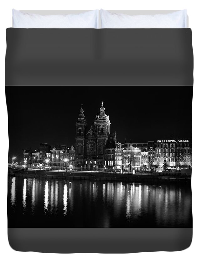 Amsterdam Duvet Cover featuring the photograph Amsterdam by Miguel Winterpacht