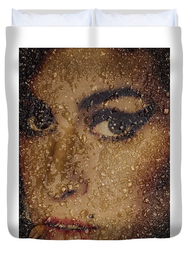 Amy Duvet Cover featuring the photograph AMY by Randy Sylvia