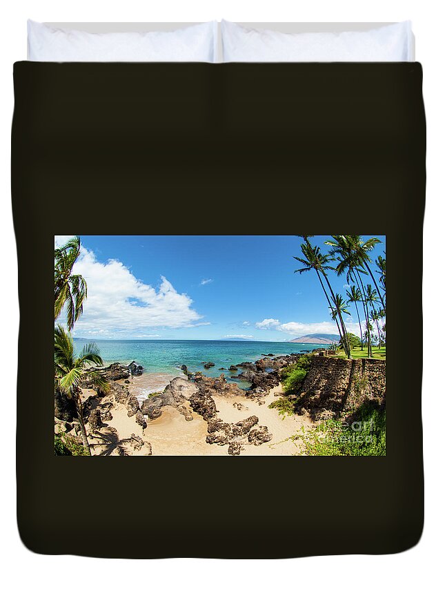 Hawaii Duvet Cover featuring the photograph Amzing beach in Hawaii islands by Micah May