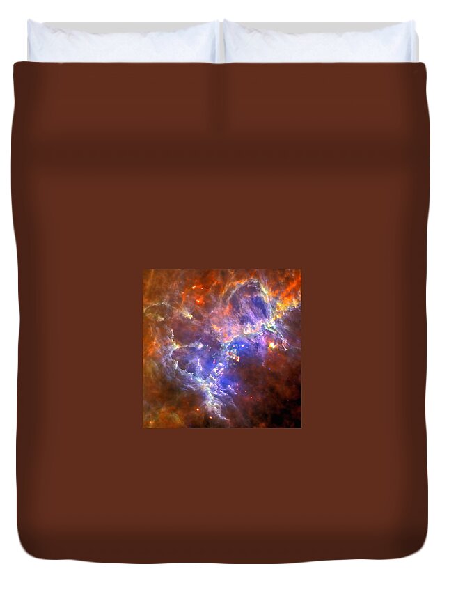 Nasa Duvet Cover featuring the photograph An Eagle's Nest of Stars by Eric Glaser