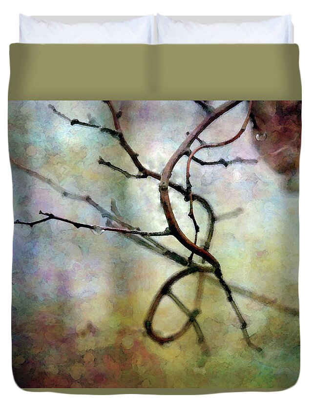 Twig Duvet Cover featuring the photograph An Interesting Path 7923 IDP_2 by Steven Ward