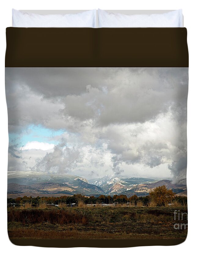 Anaconda Duvet Cover featuring the photograph Anaconda Range by Cindy Murphy - NightVisions