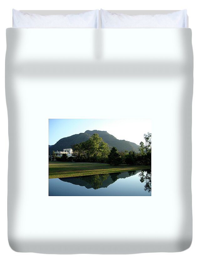 India Duvet Cover featuring the photograph Ananda in the Himalayas, India by Misentropy