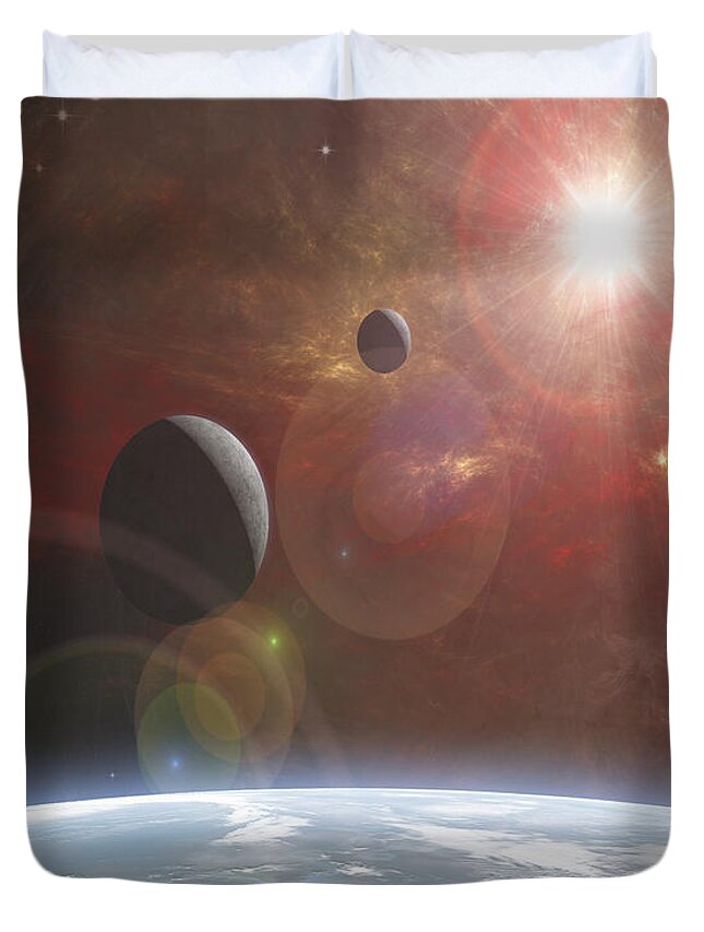 Mark T. Allen Duvet Cover featuring the photograph Ananke by Mark Allen