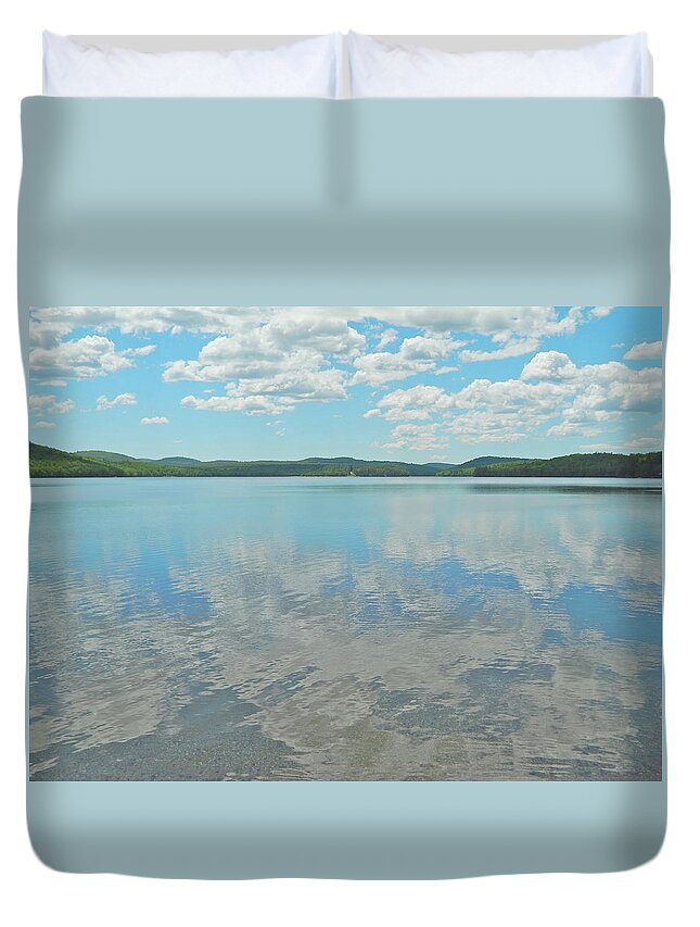 Nature Duvet Cover featuring the photograph Anasagunticook Lake, Canton, ME, USA 9 by George Ramos