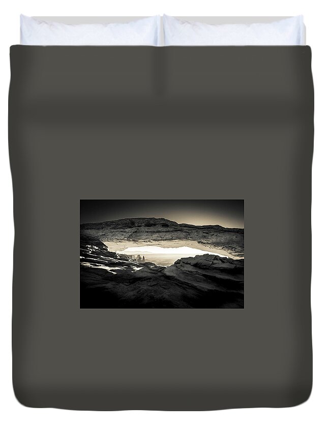 Mesa Arch Duvet Cover featuring the photograph Ancient View by Kristal Kraft