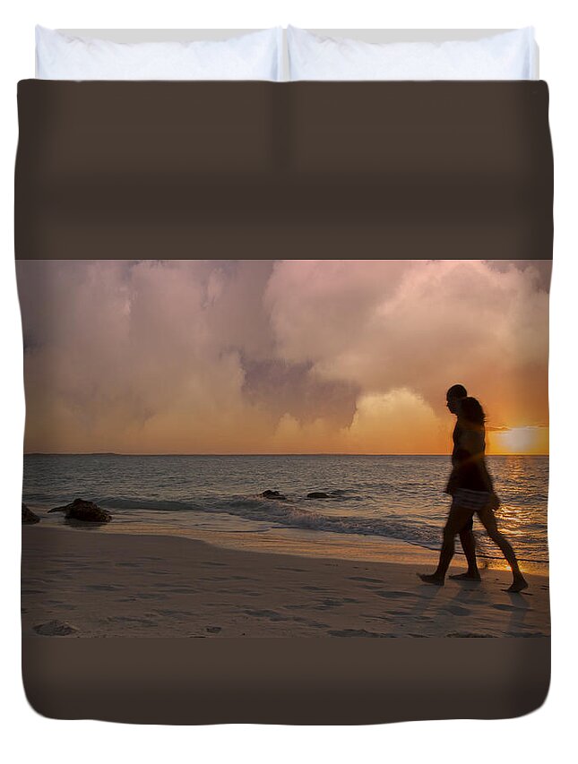 Beach Duvet Cover featuring the photograph And Never Tear Us Apart by Betsy Knapp