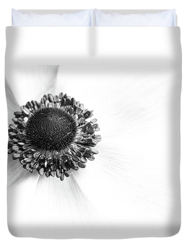 Anemone Duvet Cover featuring the photograph Anemone Bloom by Kristen Wilkinson