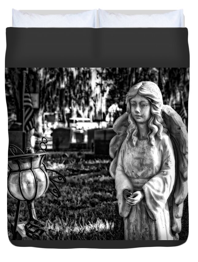 Angel Duvet Cover featuring the photograph Angel 002 by Michael White