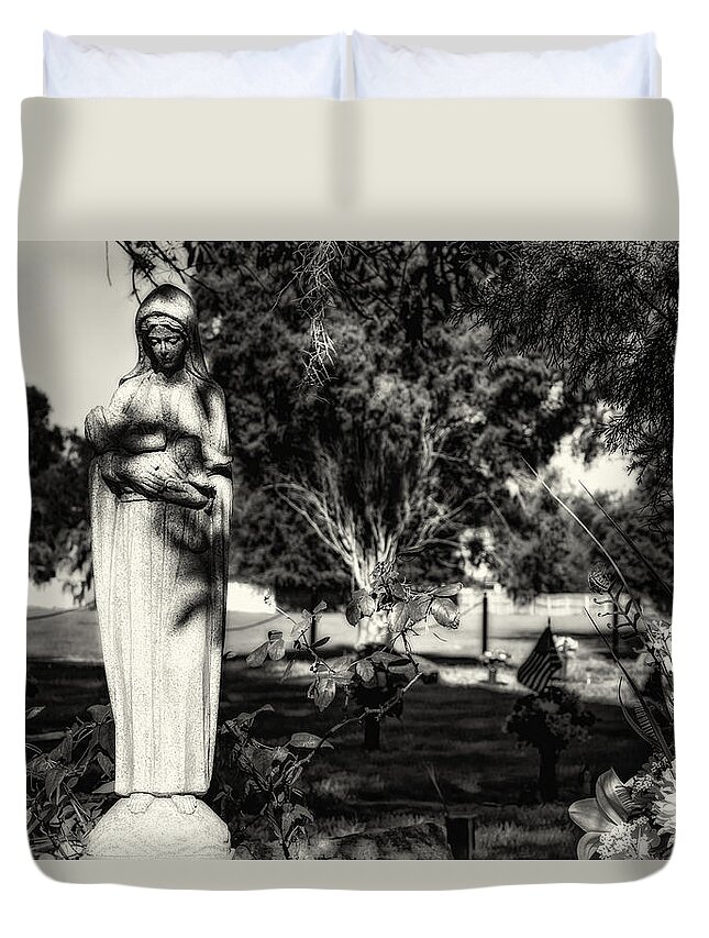 Angel Duvet Cover featuring the photograph Angel 008 by Michael White