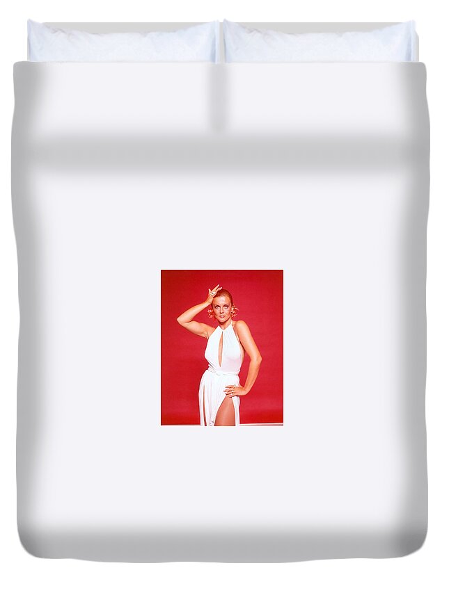  Duvet Cover featuring the photograph Ann-Margret_ by Peter Nowell