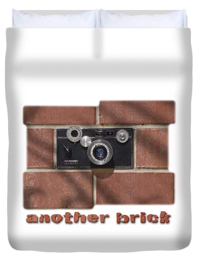 T-shirt Duvet Cover featuring the digital art Another Brick . . 2 by Mike McGlothlen