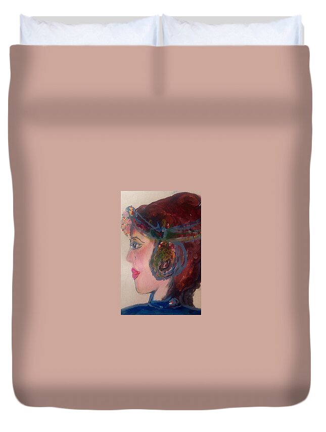 Sweet Duvet Cover featuring the painting Another day sweeter by Judith Desrosiers