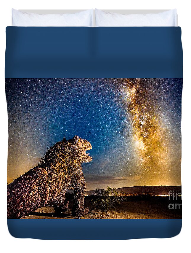 Monster Duvet Cover featuring the photograph Another Monster At Borrego Springs by Jim DeLillo