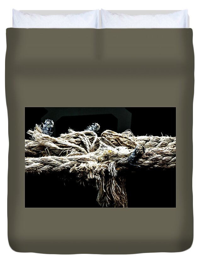 Rope Duvet Cover featuring the photograph Another Piece of Rope by Adriana Zoon